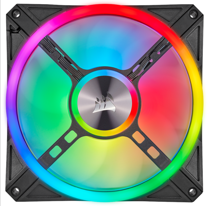 Corsair iCUE QL140 RGB - Black - Chassis fan - 140mm - Black with RGB LED - 26 dBA