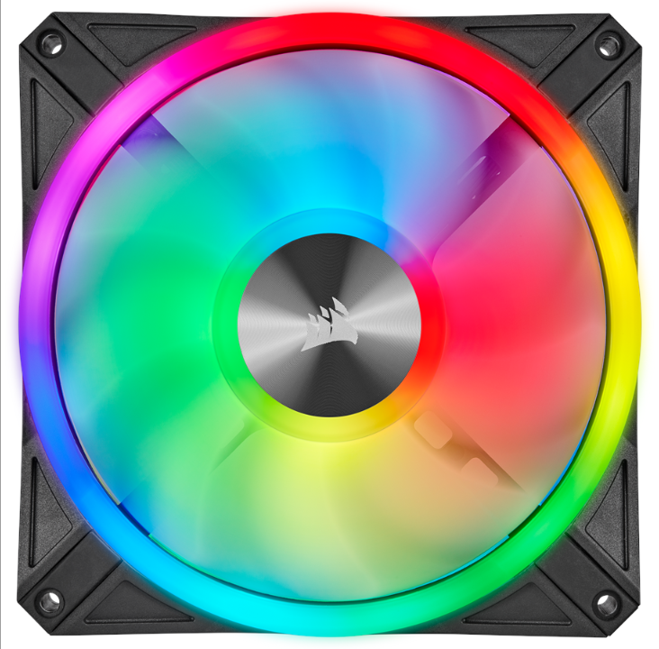 Corsair iCUE QL140 RGB - Black - Chassis fan - 140mm - Black with RGB LED - 26 dBA