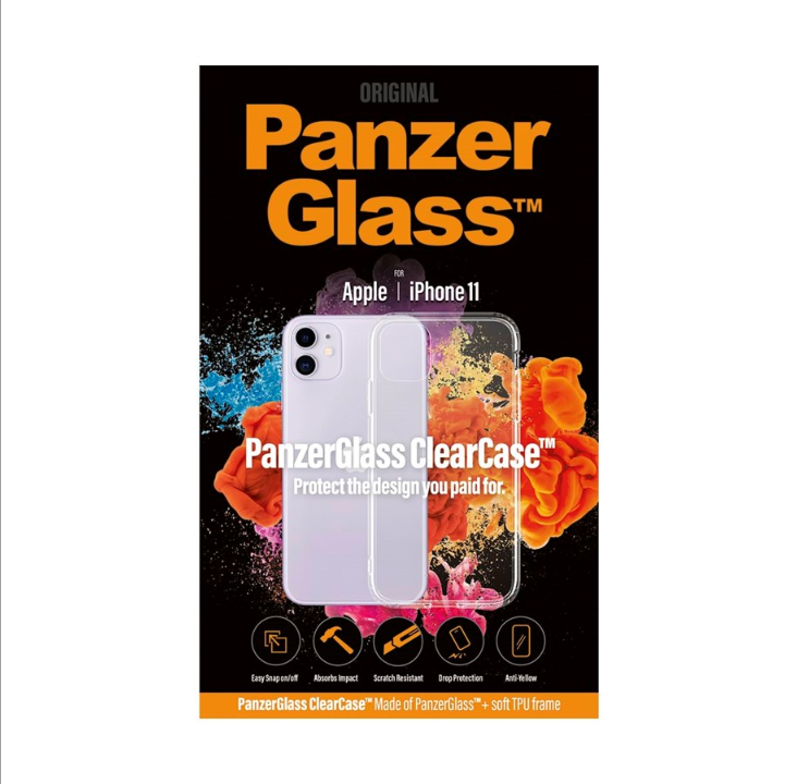 PanzerGlass Apple iPhone 11 - حافظة شفافة - شفافة