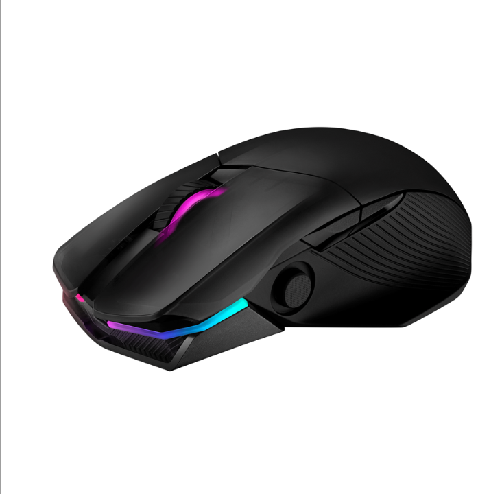 ASUS ROG CHKRAM - ماوس ألعاب - بصري - 6 أزرار - أسود مع ضوء RGB