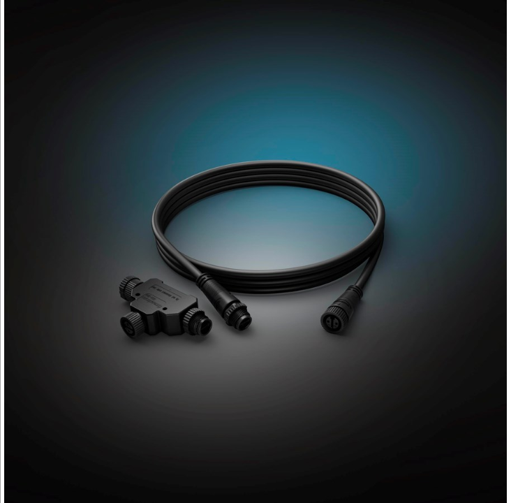 Philips Hue Outdoor LV Cable 2.5M + T-part