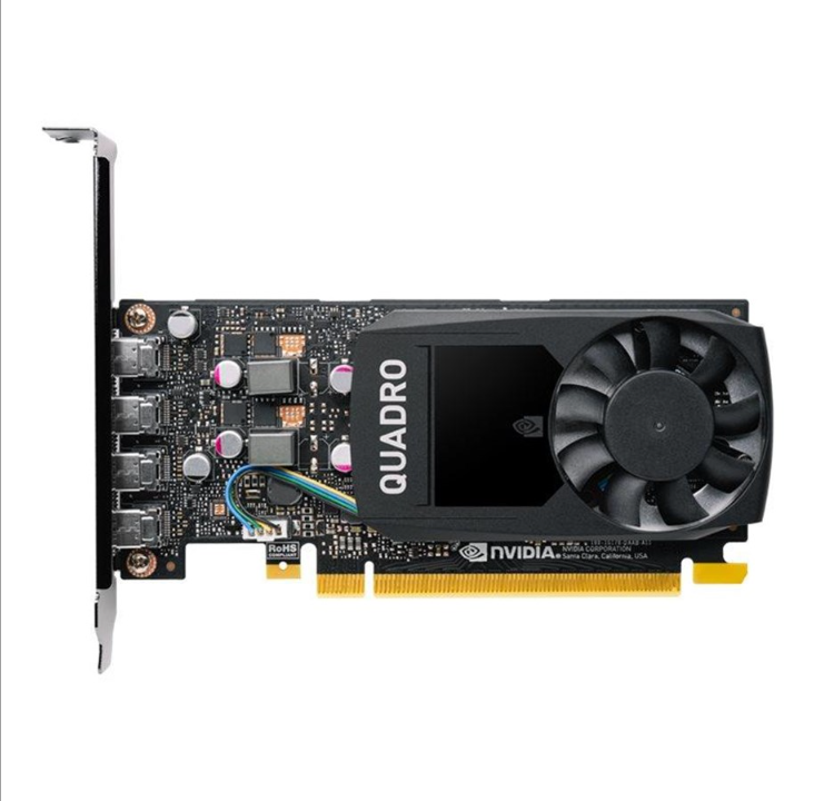 PNY Quadro P1000 - 4GB GDDR5 RAM - Graphics card