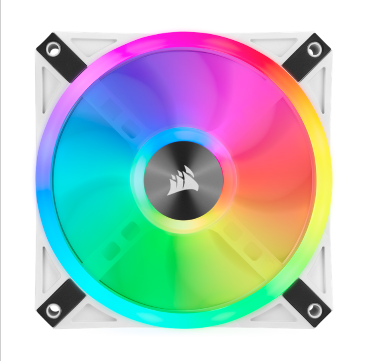 Corsair iCUE QL120 RGB - White - Chassis fan - 120mm - White with RGB light - 26 dBA