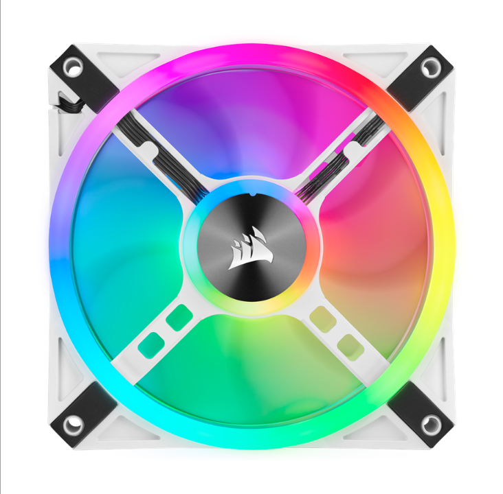 Corsair iCUE QL120 RGB - White - Chassis fan - 120mm - White with RGB light - 26 dBA