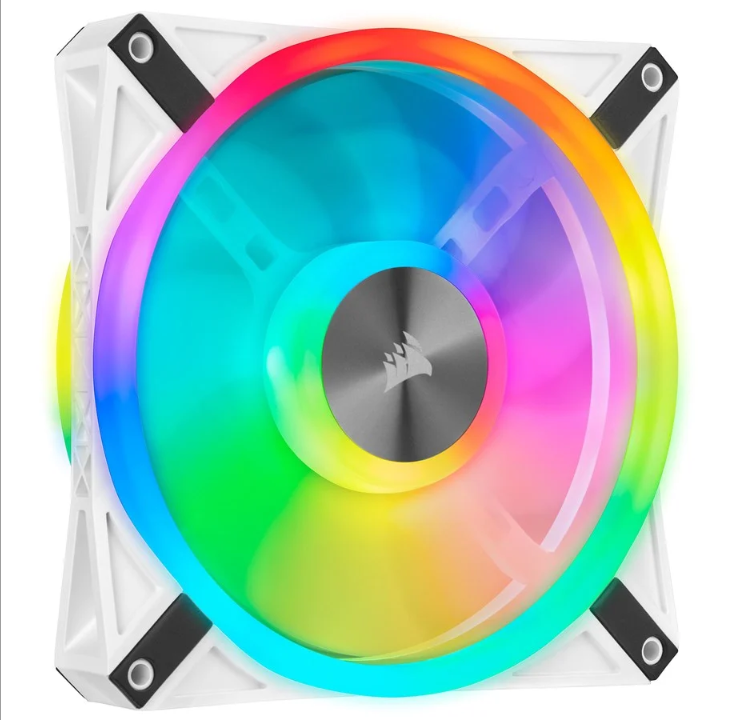 Corsair iCUE QL140 RGB - White - 2-pack - Chassis fan - 140mm - White with RGB light - 26 dBA