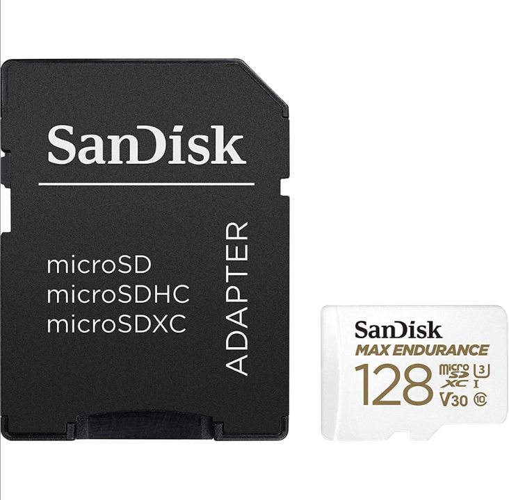 闪迪 MAX Endurance microSD/SD - 100MB/秒 - 128GB