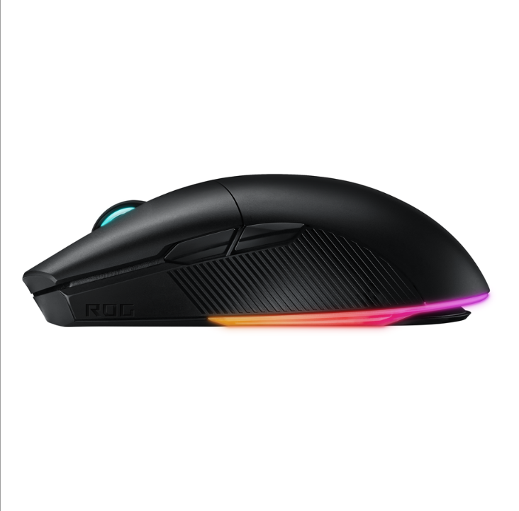 ASUS ROG PUGIO II 无线 - 游戏鼠标 - 光学 - 7 个按钮 - 黑色带 RGB 灯