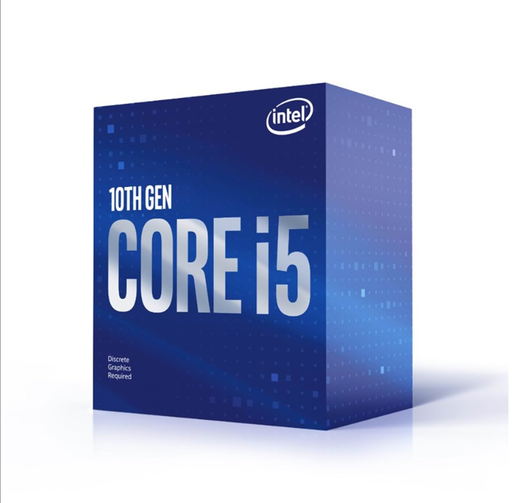Intel Core i5-10400F Comet Lake CPU - 6 核 - 2.9 GHz - Intel LGA1200 - Intel 盒装(带冷却器)