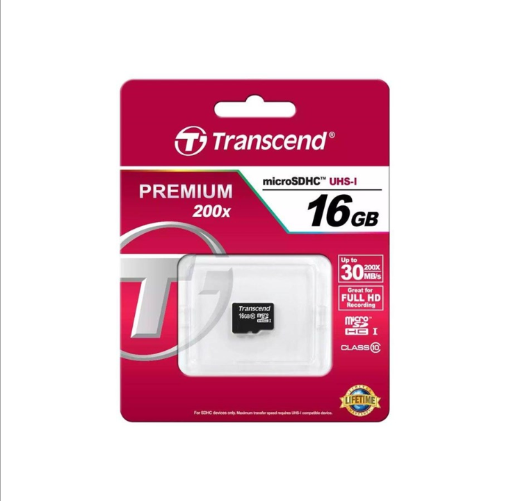 Transcend microSDHC 16GB Class 10