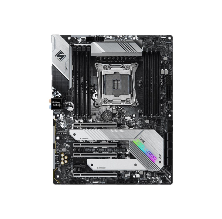 ASRock X299 Steel Legend Motherboard - Intel X299 - Intel LGA2066 socket - DDR4 RAM - ATX