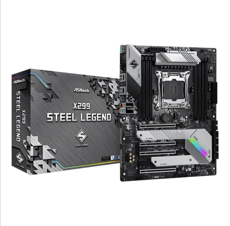 ASRock X299 Steel Legend Motherboard - Intel X299 - Intel LGA2066 socket - DDR4 RAM - ATX