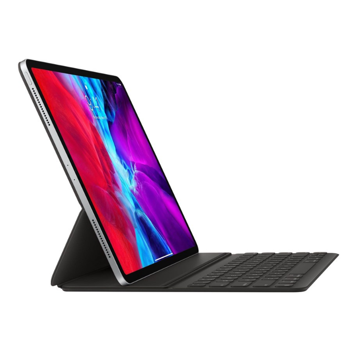 Apple Smart Keyboard Folio لجهاز iPad Pro مقاس 12.9 بوصة (2018 و2020) - باللغة الإنجليزية - مجموعة لوحة المفاتيح والحافظة - باللغة الإنجليزية - أسود