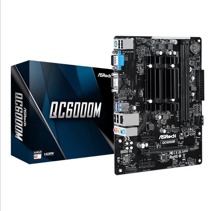 ASRock QC6000M - motherboard - micro ATX - AMD E2 6110 Motherboard - socket - DDR3 RAM - Micro-ATX