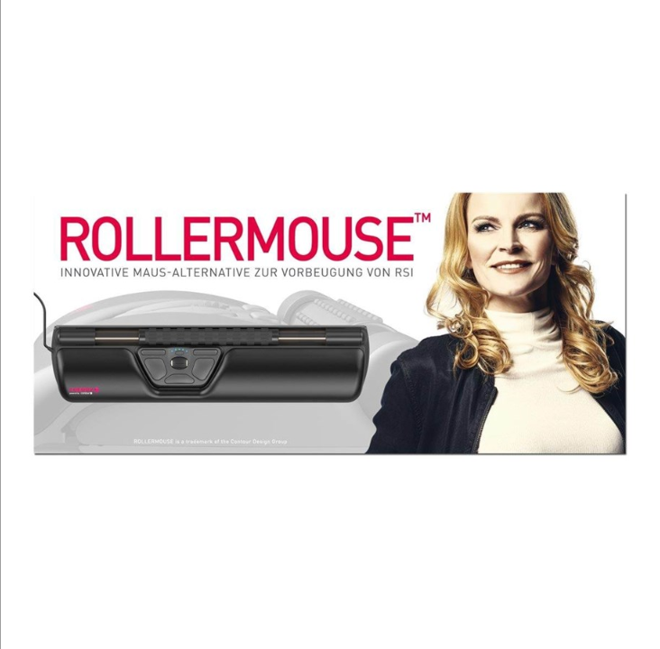 Cherry ROLLERMOUSE - Central pointing device - Optic - 8 buttons - Black