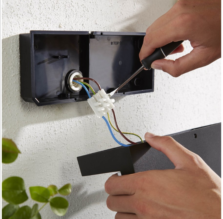 Philips Hue Outdoor Near Wall Lantern - Black