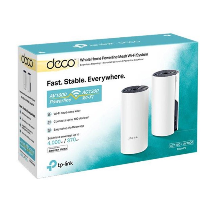 TP-Link Deco P9 (2-pack) AC1200 - Mesh router