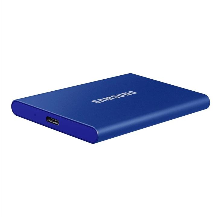 Samsung SSD المحمول T7 - 1 تيرابايت - Bl? - SSD خارجي - USB 3.2 الجيل الثاني
