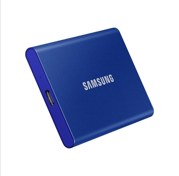 Samsung SSD المحمول T7 - 1 تيرابايت - Bl? - SSD خارجي - USB 3.2 الجيل الثاني