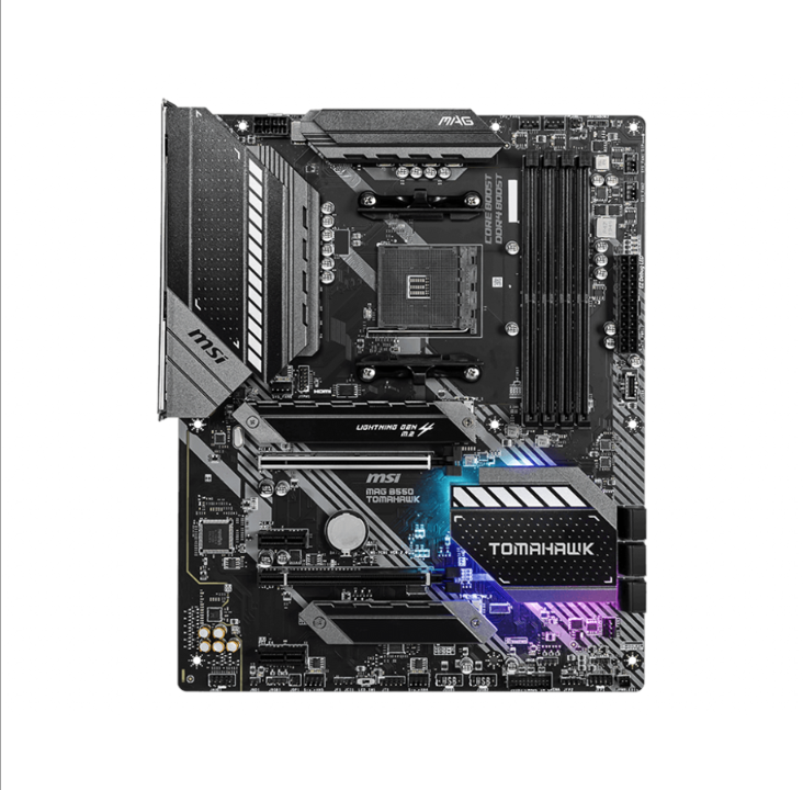 MSI MAG B550 TOMAHAWK Motherboard - AMD B550 - AMD AM4 socket - DDR4 RAM - ATX