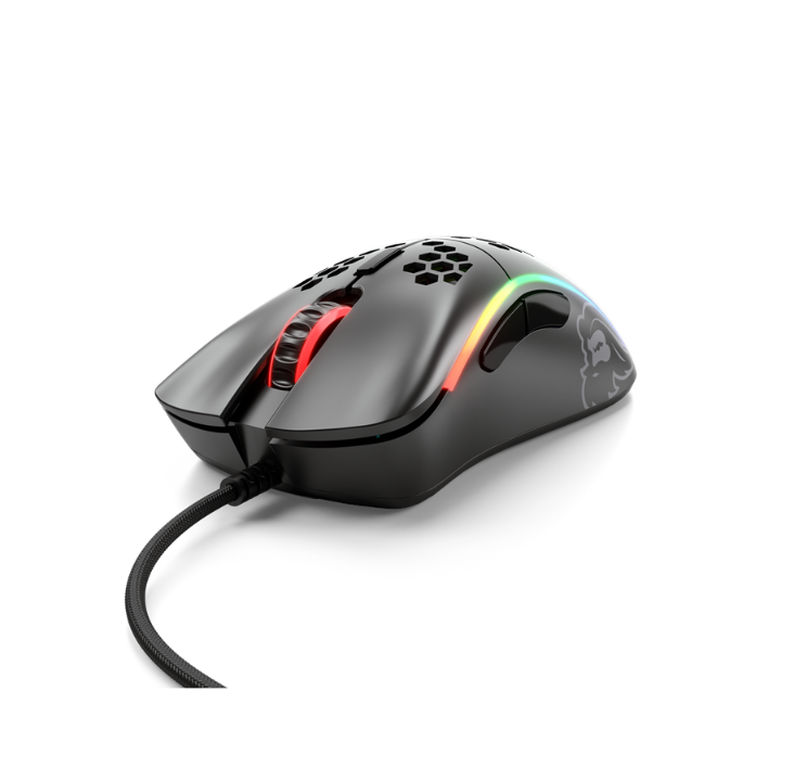 Glorious Model D- (Small) - Matte Black - Gaming mouse - Optic - 6 buttons - Black with RGB light