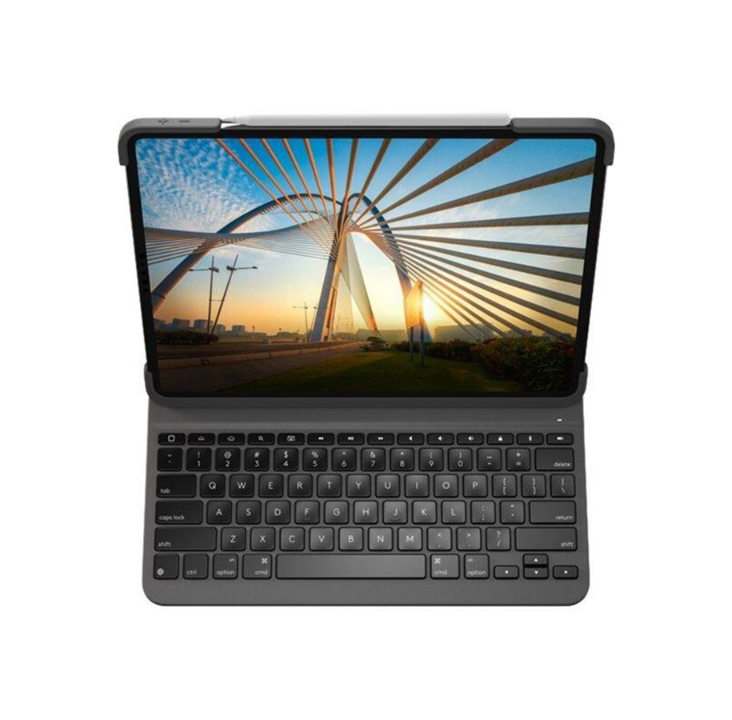 Logitech Slim Folio Pro - keyboard and folio case - UK English QWERTY - Keyboard & Folio set - English - United Kingdom