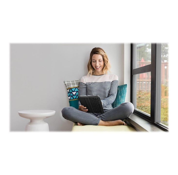 Logitech Slim Folio Pro - keyboard and folio case - UK English QWERTY - Keyboard & Folio set - English - United Kingdom