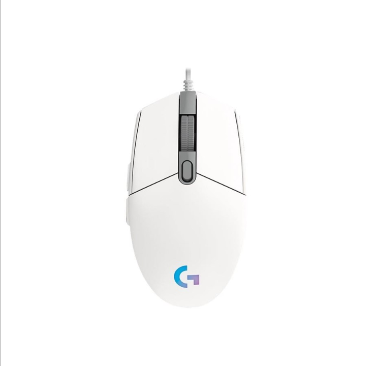 Logitech G102 LIGHTSYNC - White - Mouse - Optic - 6 buttons - White