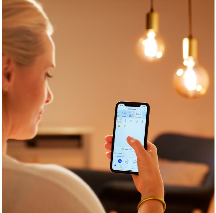 WiZ Filament Crown Light E14، كهرماني