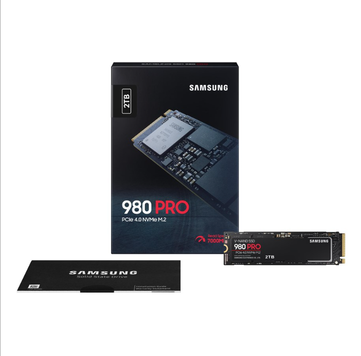 Samsung 980 Pro SSD - 2TB - Without heat spreader - M.2 2280 - PCIe 4.0