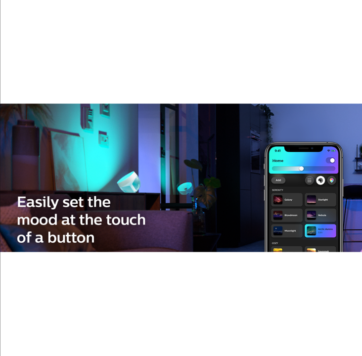 Philips Hue Iris Table Lamp - BT - White