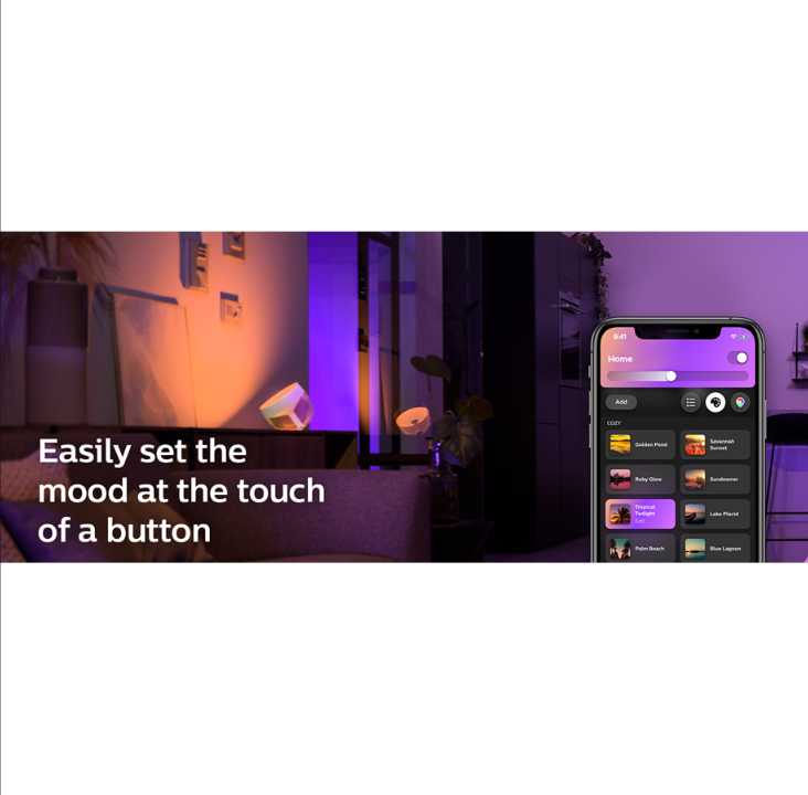 Philips Hue Iris Table Lamp - BT - White