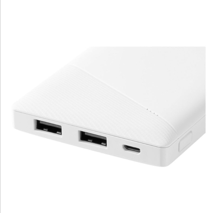 Deltaco Power bank 10.000 mAh.2xUSB-A.Micro USB.sfty featu PowerBank - 10000 mAh