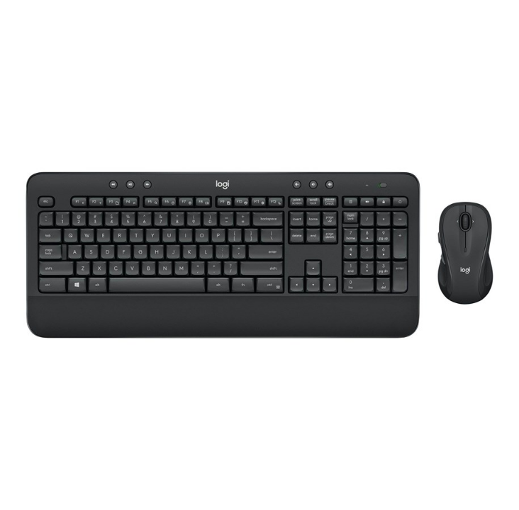 Logitech MK545 Adv Keybrd&Mouse US Intl - Keyboard & Mouse set - Universal - Black