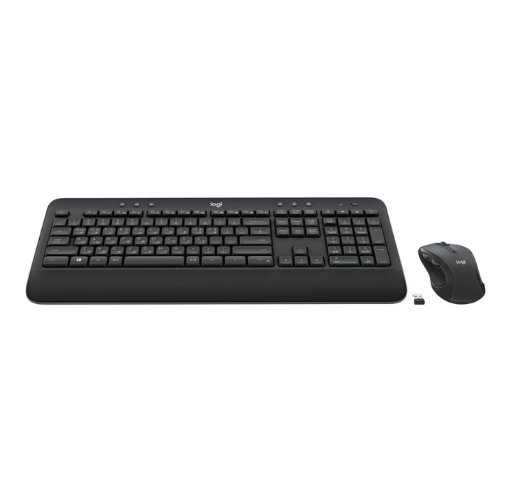 Logitech MK545 Adv Keybrd&Mouse US Intl - Keyboard & Mouse set - Universal - Black