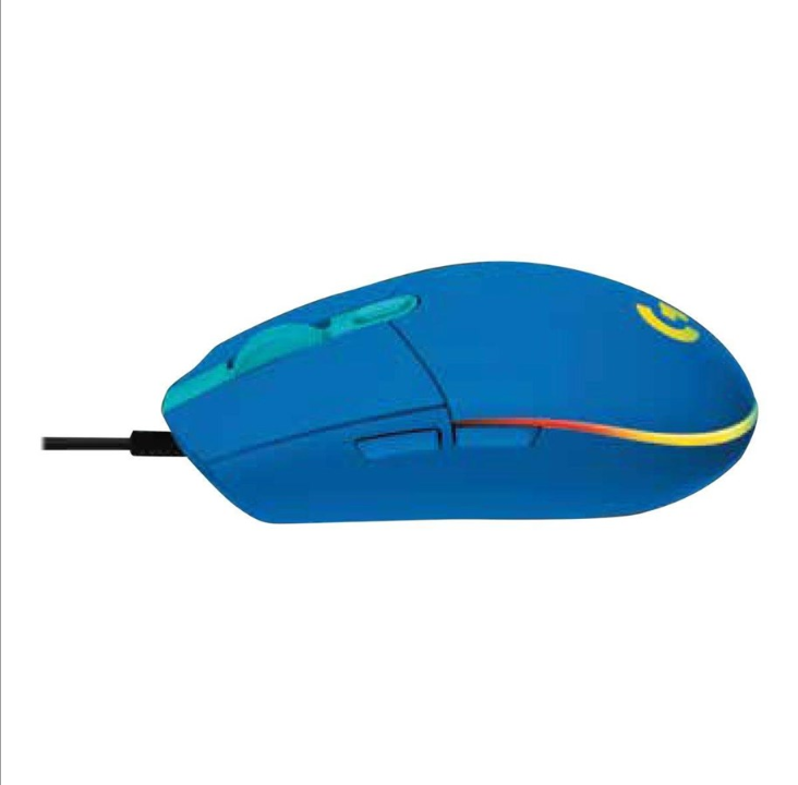 Logitech G102 LIGHTSYNC - Blue - Gaming mouse - Optic - 6 buttons - Black with RGB light