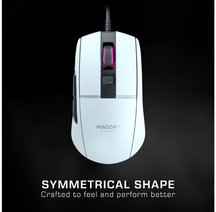 ROCCAT Burst Core - Gaming mouse - Optic - 5 buttons - White