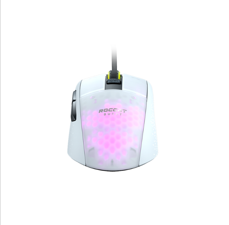 ROCCAT Burst Pro - Gaming mouse - Optic - 6 buttons - White with RGB light