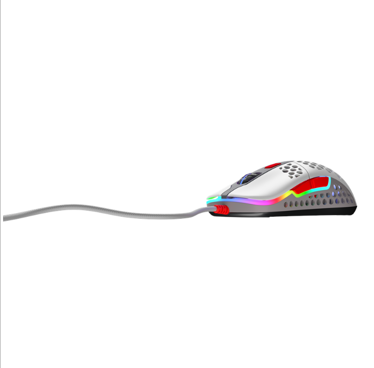 Xtrfy M42 RGB - Retro - Gaming mouse - Optic - 6 buttons - White with RGB light