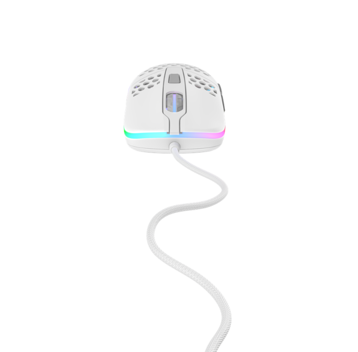 Xtrfy M42 RGB - White - Gaming mouse - Optic - 6 buttons - White with RGB light