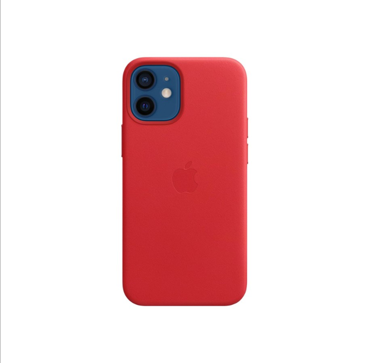 Apple iPhone 12 mini 皮革保护壳带 MagSafe - 红色