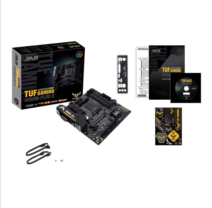 ASUS TUF GAMING B450M-PLUS II Motherboard - AMD B450 - AMD AM4 socket - DDR4 RAM - Micro-ATX