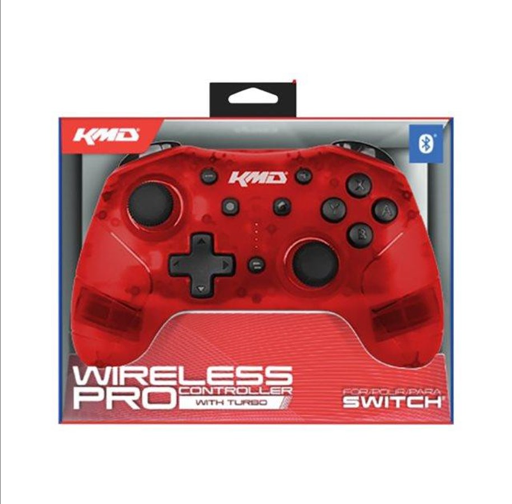 KMD Switch Pro Wireless Controller - Red - Gamepad - Nintendo Switch