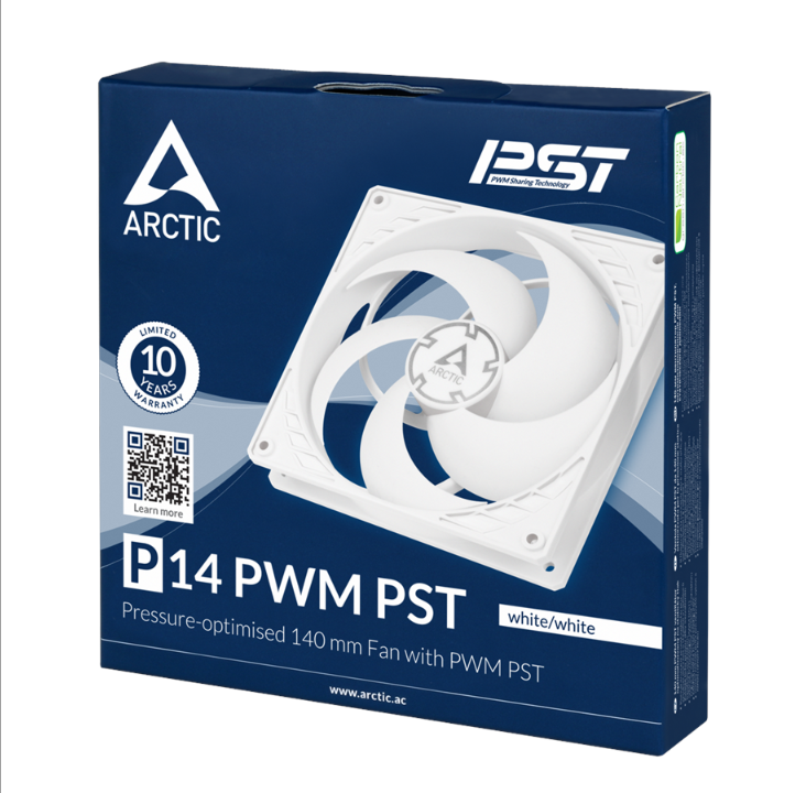 Arctic P14 PWM PST White - Chassis fan - 140mm - White - 23 dBA