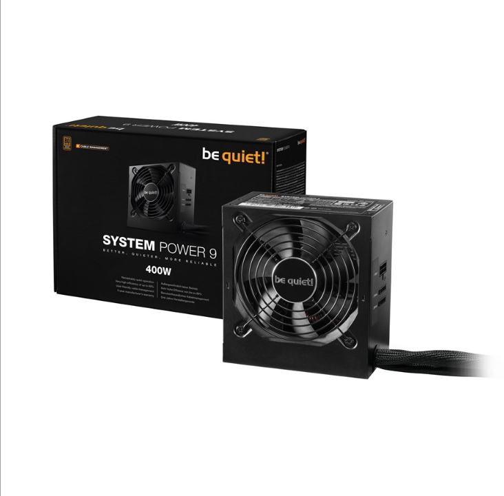 be quiet! System Power 9 400W CM power supply - 400 Watt - 120 mm - 80 Plus Bronze certificate