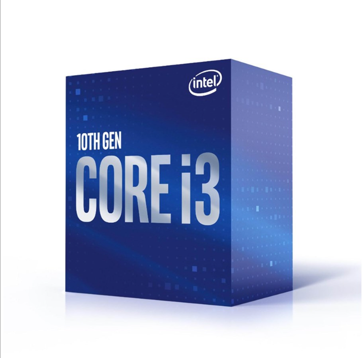 Intel Core i3-10105F Comet Lake CPU - 4 cores - 3.7 GHz - Intel LGA1200 - Intel Boxed (with cooler)