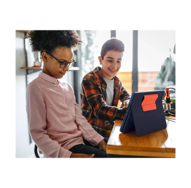 Logitech Rugged Combo 3 - German - classic blue - Keyboard & Folio set - Bl?
