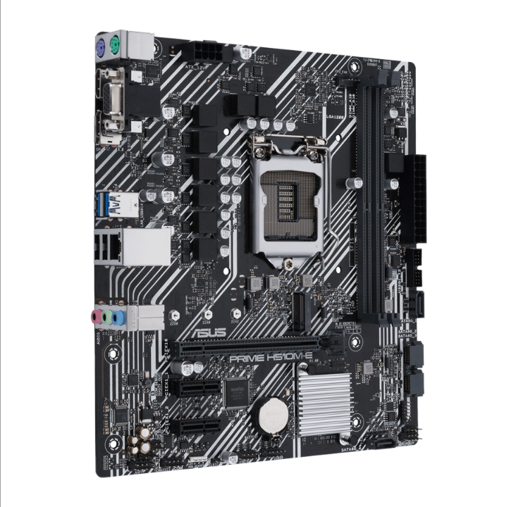 اللوحة الأم ASUS PRIME H510M-E - Intel H510 - مقبس Intel LGA1200 - ذاكرة الوصول العشوائي DDR4 - Micro-ATX