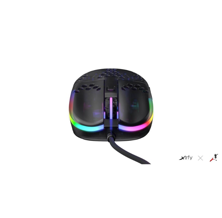 Xtrfy MZ1 - Zy's Rail - Gaming mouse - Optic - 6 buttons - Black with RGB light