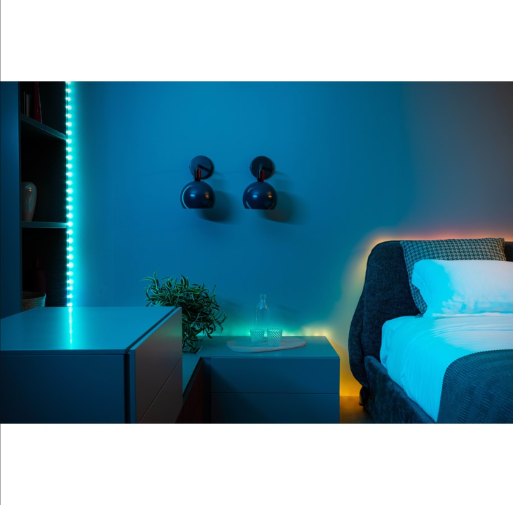 Twinkly Line Starter Kit “ App-controlled RGB LED light strip. 1.5 Meters. Black Strip. Extensible