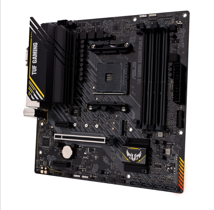 ASUS TUF GAMING A520M-PLUS II Motherboard - AMD A520 - AMD AM4 socket - DDR4 RAM - Micro-ATX